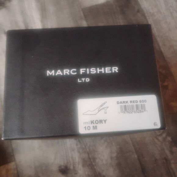 Marc Fisher LTD Women's Size 10M Dark Red Suede Kory Kitten Heels - NWT - Picture 7 of 7